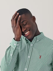 Green Stripe Long Sleeve Shirt - Image 1 of 6