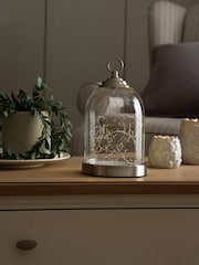 Brushed Chrome Battery Operated Cloche Feature Light - Image 2 of 8