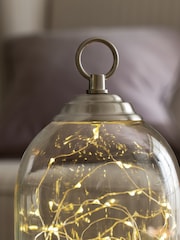Brushed Chrome Battery Operated Cloche Feature Light - Image 3 of 8