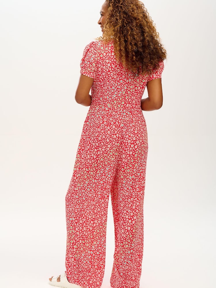 Sugarhill Brighton Red Rainbow Daisies Kalisha Jumpsuit - Image 2 of 4