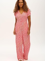 Sugarhill Brighton Red Rainbow Daisies Kalisha Jumpsuit - Image 3 of 4