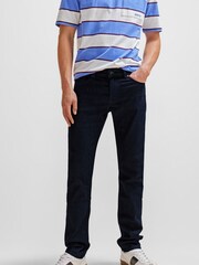 BOSS Dark Blue Delaware Slim Fit Stretch Jeans - Image 1 of 5