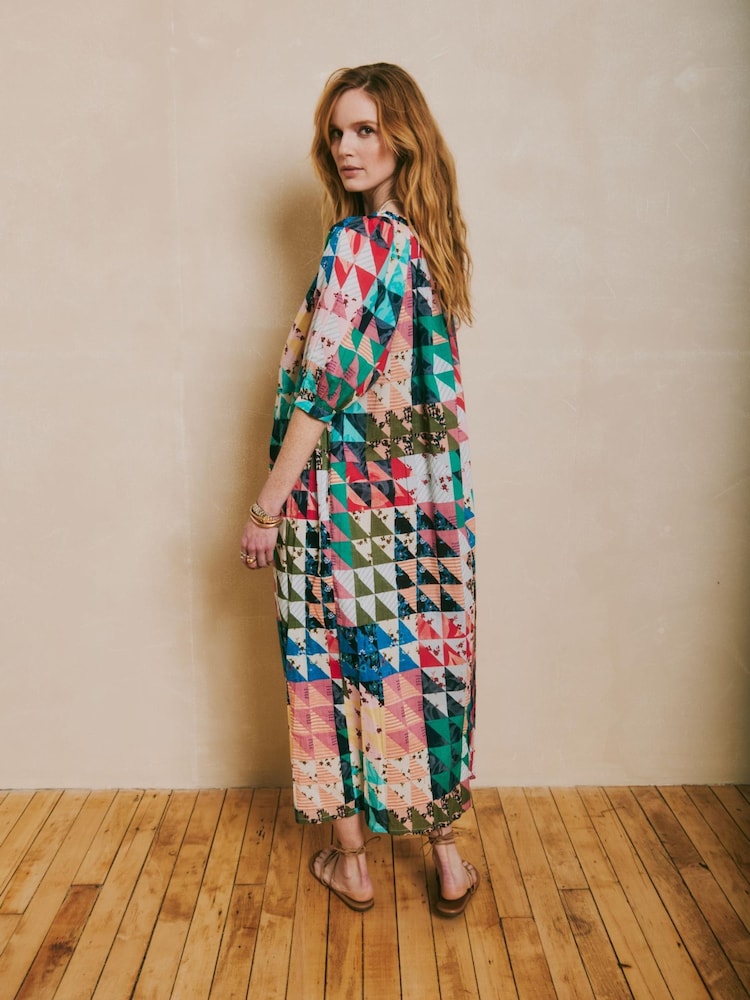 Ophelia and Indigo Multi Cici Geo Dress - Image 2 of 6