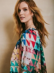 Ophelia and Indigo Multi Cici Geo Dress - Image 4 of 6