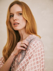 Ophelia and Indigo Pink/Blue Molly Long Sleeve Dress - Image 3 of 5