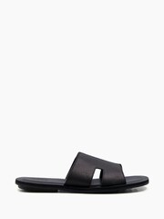 Dune London Black Incense Saffiano Emboss Sandals - Image 3 of 6