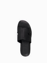 Dune London Black Incense Saffiano Emboss Sandals - Image 6 of 6