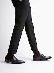 Dune London Black Standard Fit Secrecy Oxford Toe Cap Lace-Up Shoes - Image 1 of 6