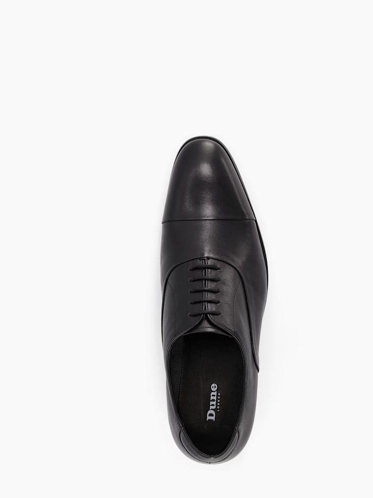 Dune London Black Standard Fit Secrecy Oxford Toe Cap Lace-Up Shoes - Image 6 of 6