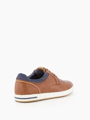 Dune London Brown Standard Fit Trip Textured Trainers - Image 5 of 6