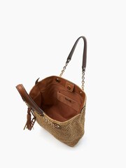 Dune London Natural Destination Large Straw Shopper Bag - Image 3 of 5