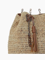 Dune London Natural Destination Large Straw Shopper Bag - Image 4 of 5