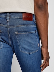 BOSS Mid Blue Delaware Slim Fit Stretch Jeans - Image 4 of 5