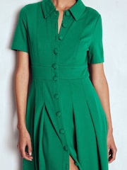 Boden Green Bridget Ponte Shirt Dress - Image 3 of 4