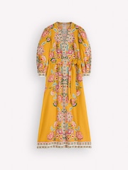 Boden Yellow Octavia Linen Blend Dress - Image 4 of 4