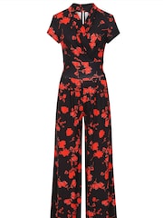 Hot Squash Damen Overall mit weitem Bein, Schwarz - Bild 3 von 3