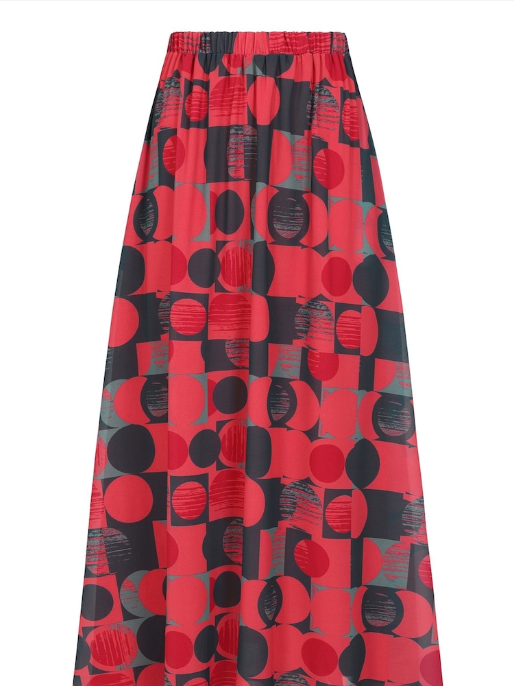Hot Squash Womens Chiffon Maxi Skirt - Image 4 of 4