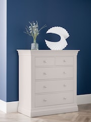 Julian Bowen Grey Clermont 5 Drawer Chest - Image 1 of 8