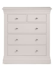 Julian Bowen Grey Clermont 5 Drawer Chest - Image 2 of 8
