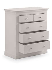 Julian Bowen Grey Clermont 5 Drawer Chest - Image 4 of 8