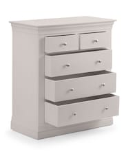 Julian Bowen Grey Clermont 5 Drawer Chest - Image 5 of 8