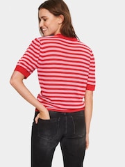 Saint Tropez Red Tau Shimmer Blouse - Image 2 of 6