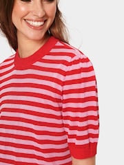 Saint Tropez Red Tau Shimmer Blouse - Image 4 of 6