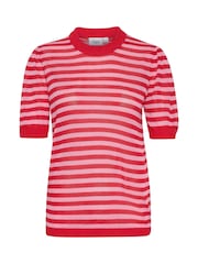 Saint Tropez Red Tau Shimmer Blouse - Image 5 of 6