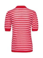 Saint Tropez Red Tau Shimmer Blouse - Image 6 of 6