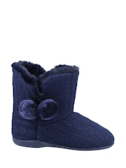 Fleet & Foster Apple Knitted Bootie Slippers - Image 1 of 4