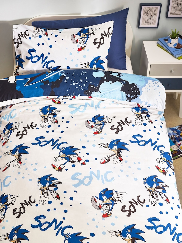 Reversible 100% Cotton Duvet Cover And Pillowcase Set - صورة 2 من 11 Reversible 100% Cotton Duvet Cover And Pillowcase Set - صورة 2 من 11