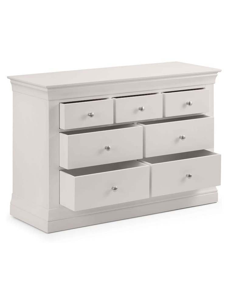 Julian Bowen Grey Clermont 7 Drawer Chest - Image 4 of 4