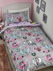 Monster High Purple Reversible 100% Cotton Duvet Cover and Pillowcase Set - Image 2 of 9