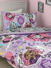 Monster High Purple Reversible 100% Cotton Duvet Cover and Pillowcase Set - Image 3 of 9