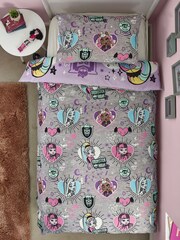 Monster High Purple Reversible 100% Cotton Duvet Cover and Pillowcase Set - Image 6 of 9