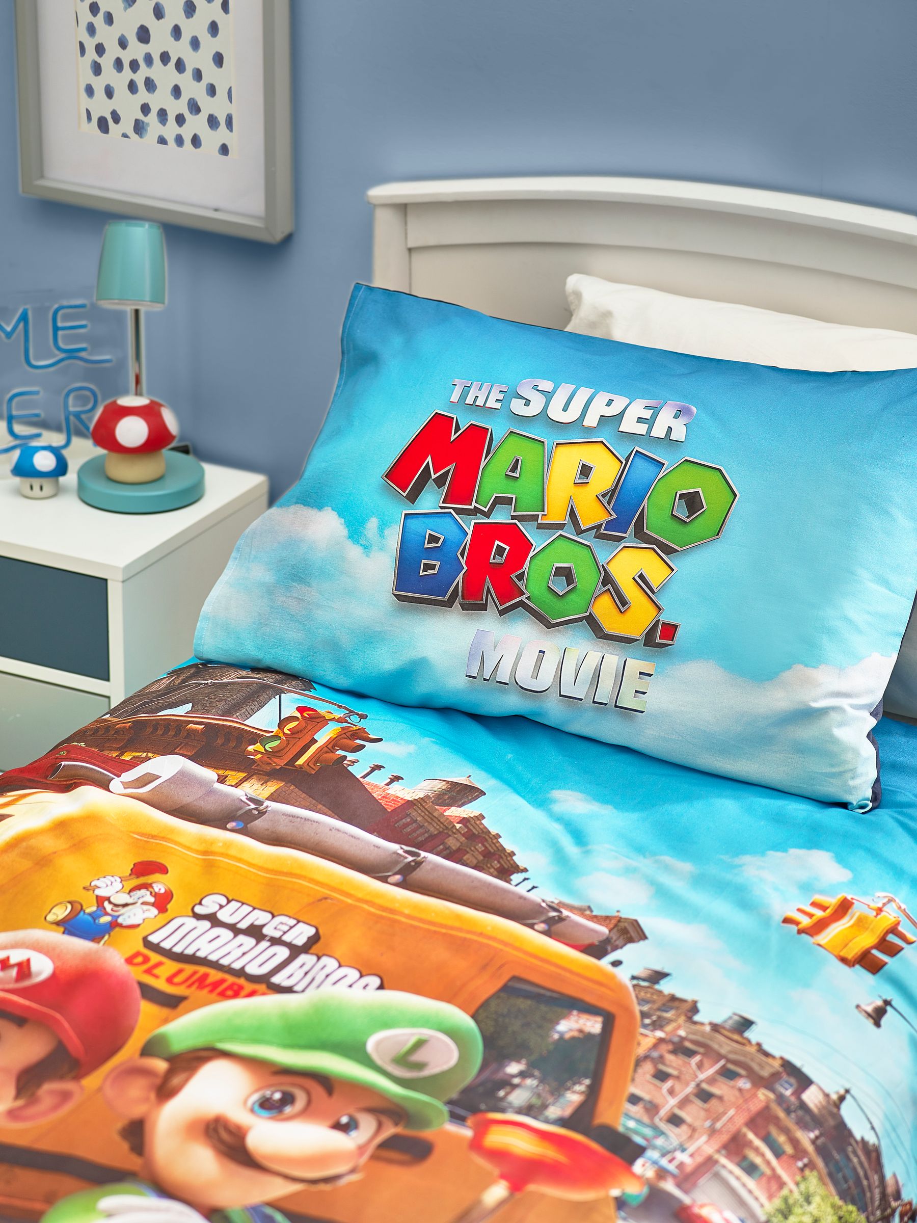 Super mario crib bedding set discount