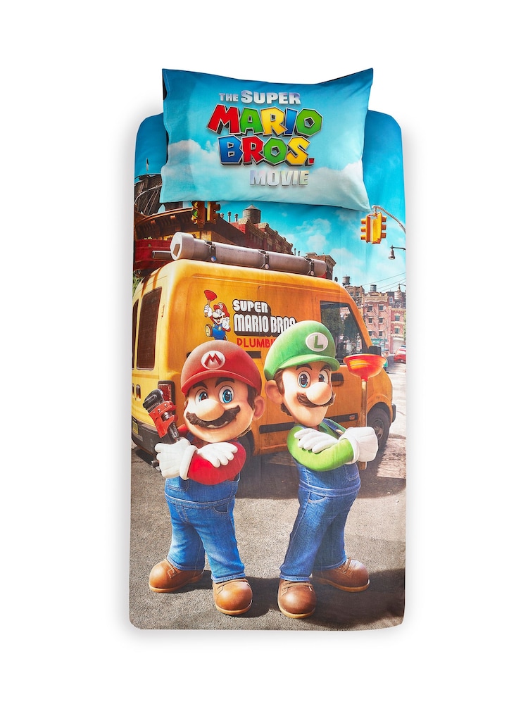 Super Mario eenpersoons dekbedovertrek en kussensloopset van 100% katoen - Image 7 of 8