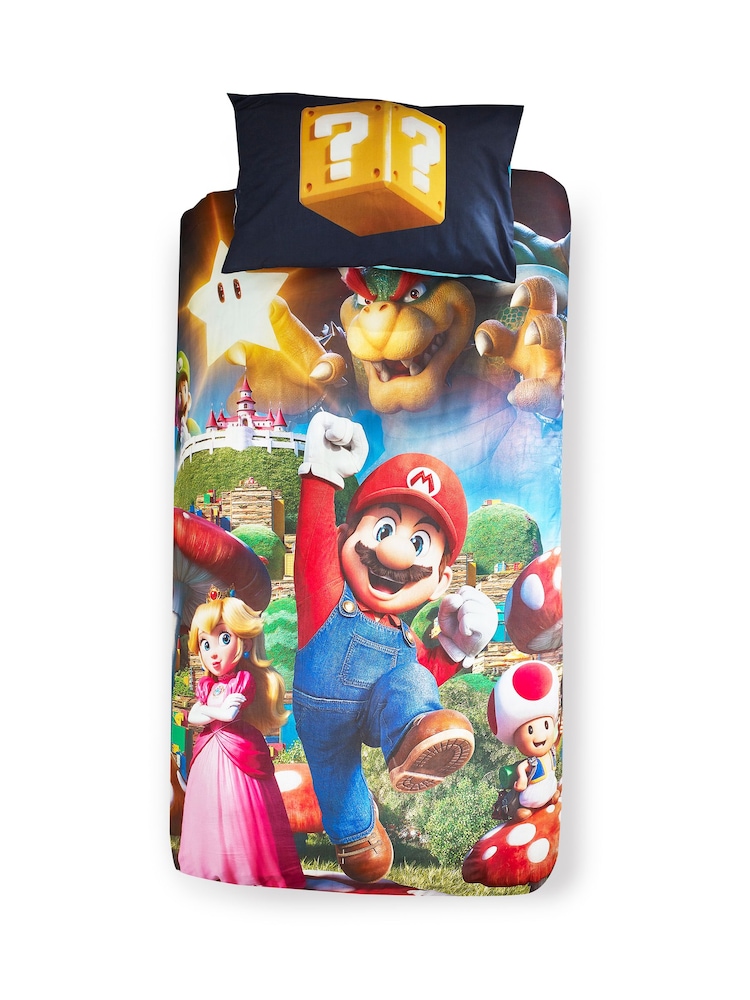 Super Mario eenpersoons dekbedovertrek en kussensloopset van 100% katoen - Image 8 of 8