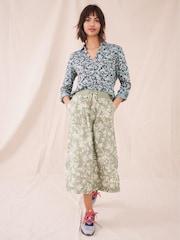 White Stuff Green Effie Linen Skirt - Image 1 of 6