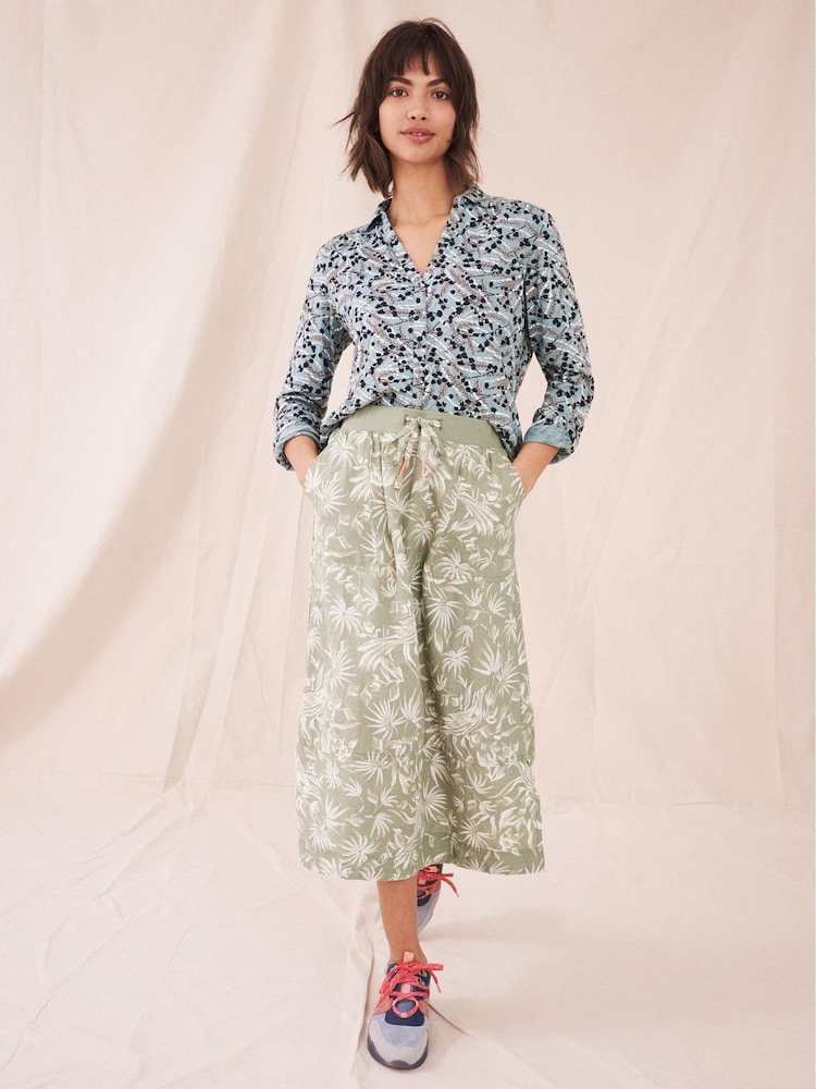 White Stuff Green Effie Linen Skirt - Image 1 of 6