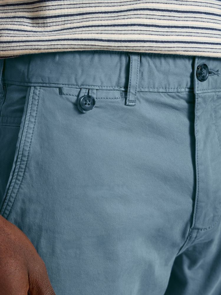 White Stuff Light Blue Sutton Organic Chino Trousers - Image 4 of 7