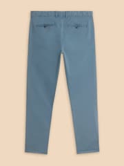 White Stuff Light Blue Sutton Organic Chino Trousers - Image 6 of 7
