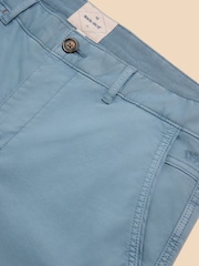 White Stuff Light Blue Sutton Organic Chino Trousers - Image 7 of 7