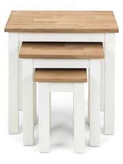 Julian Bowen Ivory Coxmoor Nest of 3 Tables - Image 3 of 4