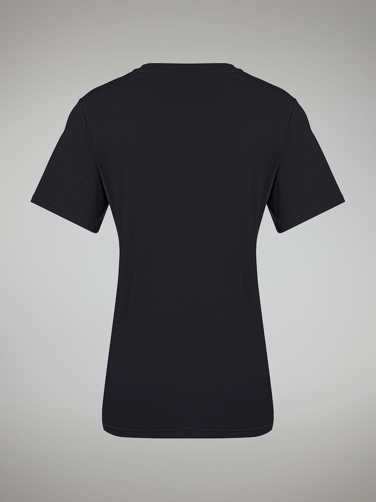 Berghaus Black Womens Boyfriend 100% Cotton Logo Short Sleeve T-Shirt - Image 5 of 5