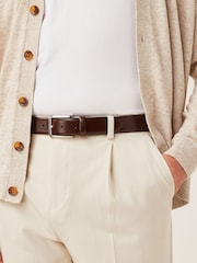 Brown Signature Smart Leather Belt - Image 1 of 3