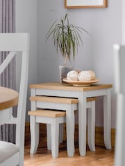 Julian Bowen Grey Davenport Nest of 3 Tables - Image 1 of 2