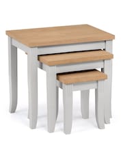 Julian Bowen Grey Davenport Nest of 3 Tables - Image 2 of 2