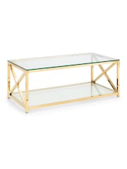 Julian Bowen Gold Miami Coffee Table - Image 2 of 4