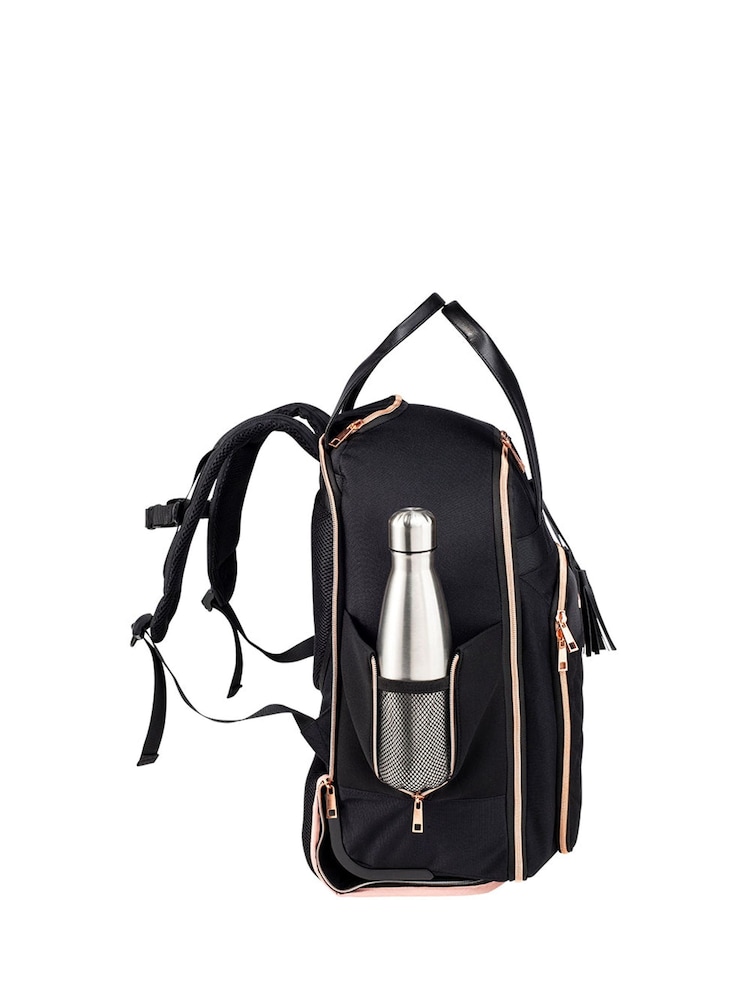 Cabin Max Black Travel Hack 30L Hybrid Trolley 45cm Backpack - Image 3 of 6